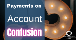 Payments on account confusion